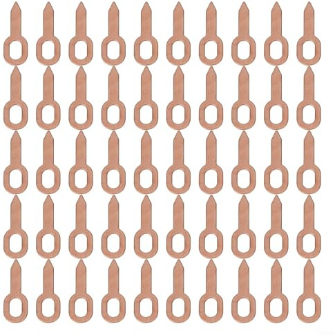 Paquete de 50 anillos extractores de abolladuras chapados en cobre para soldadura por puntos, herramienta de arandela de reparación de paneles de carrocería, 55 mm de longitud, accesorios de tracción