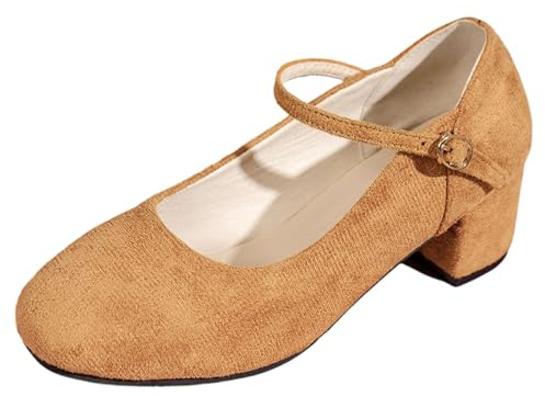 Zapatos de baile tradicionales para mujer, elegantes zapatos de baile para novia, uso diario, bailarinas clásicas con hebilla versátiles para vaqueros faldas