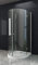 home-systeme Faltbare U Form Duschkabine Dusche 80 x 80 x 200cm / 6 mm / silver / mit Duschtasse und Siphon