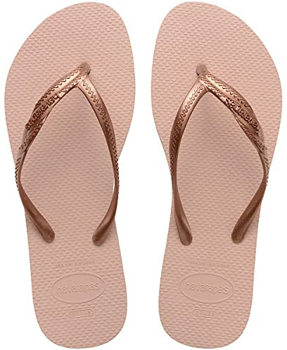 Havaianas - Fantasia, Comfortable, Durable, and Stylish Flip-Flops, Metallic Crossed Straps on the Side, Women