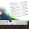 Vigevee Rasenkante verzinkt Metall, 5m 10m 15m 20m 25m 30m 35m 40m 45m 50m 100x15cm oder 100x18cm Beeteinfassung Mähkante Palisade Gartenbeet, Silber (Länge 10m - Höhe 15cm)
