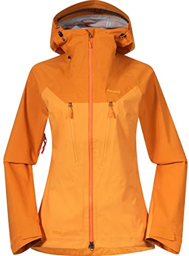 Bergans Cecilie 3l Jacket Colorblock-Orange - Dermizax™ Atmungsaktive vielseitige Damen Dermizax NX Shelljacke, Größe L