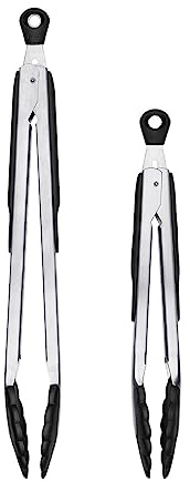 OXO Good Grips 2-Piece Tongs with Nylon Heads Set