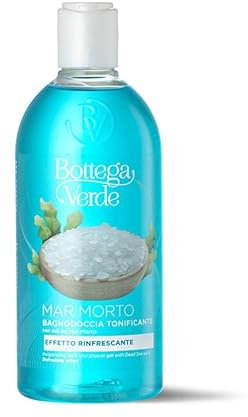 Bottega Verde - Mar Morto, Bagnodoccia con Sali del Mar Morto, 400 ml, Azione Tonificante e Rinfrescante, per Tutti i Tipi di Pelle