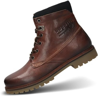 bugatti herr 321-AOQ30 stövlar kallt foder, brun, 45 EU, BRUN, 45 EU