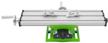 Table de fraisage en croix 31 x 9 cm - Mini table de coordonnées multifonction en aluminium - Support de fraisage 20 cm x axe en Y 5 cm