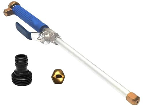 Varilla de alta presión, limpiador de alta presión, accesorio para manguera de alta presión con 2 boquillas de manguera de agua, limpiador de alta presión para manguera de jardín