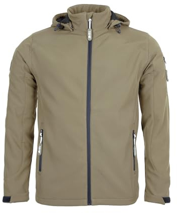 Two Bare Feet Unisex Softshell Jacket - 8K Water Resistant, Breathable, Lightweight Work Jacket, Windproof Outdoor Hiking Coat for Rainy and Cold Weather