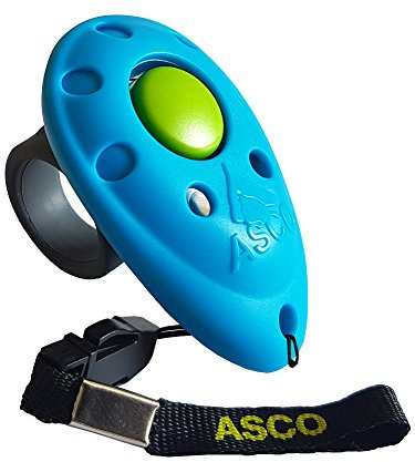 ASCO, clicker premium, ideale per l'allenamento di cani, gatti o cavalli, produce un suono adatto ad allenare gli animali