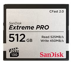 SanDisk 512GB Extreme PRO CFast 2.0 Memory Card - Silver