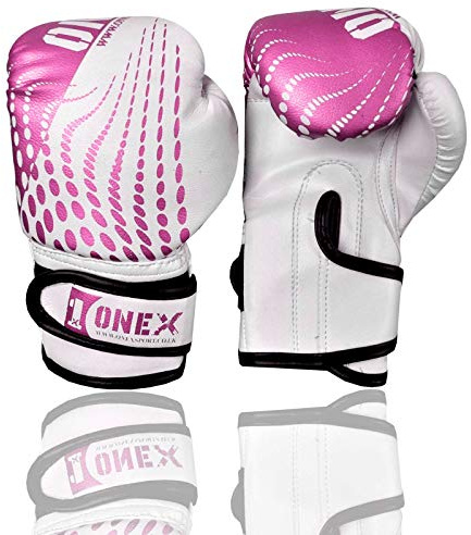 Junior/kids Boxing Gloves Sparring * Pro 2oz-4oz-6oz Punch Bag Fight MMA Muay Thai Grappling Fight Mitts Martial Arts Training Kickboxing Punching Glove (Pink, 4oz)