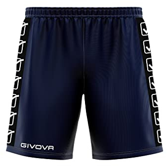 givova Pantaloncino Poly Band Pantalón Corto, Hombre, Azul, L