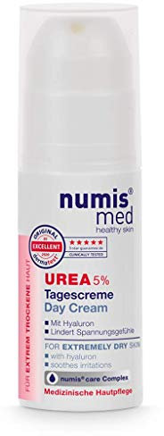 numis med Tagescreme mit 5% Urea - Hautberuhigende Gesichtspflege für beanspruchte Gesichtshaut - vegane Gesichtscreme ohne Silikone, Parabene & Mineralöl - Hautpflege Gesicht Creme (1x 50 ml)
