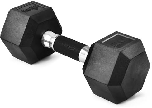 Yes4All Hex Dumbbell Rubber Grip - Premium heavy weight Dumbbell - 20lbs