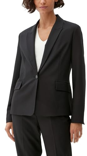 s.Oliver Damen 10.2.20.15.152.2121227 Blazer, 9999 schwarz, 44