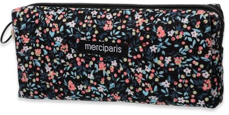YUXIANLB 1PC Pen Pouch Portable Storage Bag Makeup Bag Office Supplies Organize Cosmetic Bag Aesthetic Simple Store Sack Floral Quilted Pouch Cute Toiletry Bags With Zipper For Women Girl Organization