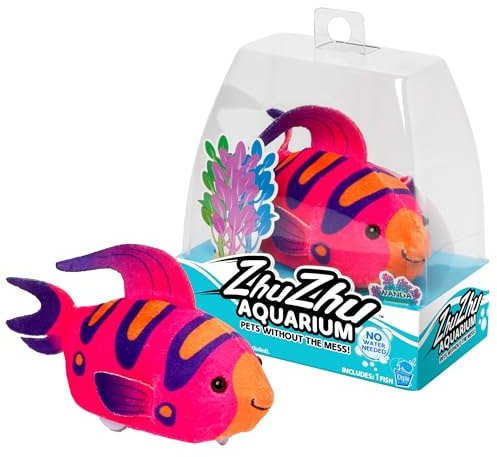 Zhu Zhu Pets | Zhu Zhu Aquarium Spielzeug Fisch - Wanda | Interaktives Sammlerstück Haustier mit Geräuschen und Bewegung | Elektronische Haustiere | Ab 4 Jahren
