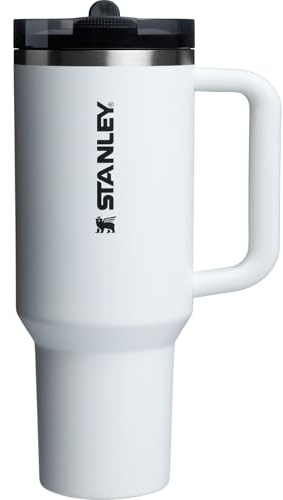 STANLEY Quencher ProTour Flip Straw Tumbler with Leakproof Lid 40 oz | Built-In Straw & Handle | Cupholder Compatible for Travel | Insulated Stainless Steel Cup | BPA-Free | Chalk