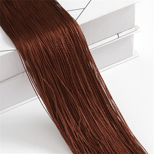 Odot 2 Piezas Sencillo Color Liso Cortina Puerta Exterior Hilos,Cortina de Flecos para Ventana Cortinas de Puerta Antimoscas,Separador de Habitaciones Decorativa Dormitorio (Café,100x200cm)