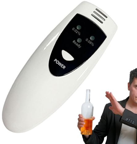 Zibeem Alkoholtest Andningsanalysator | Ljusindikatorer Alkoholtestare | Blåsenhet - För Förare Analys Säkerhet Resa Detektion,Vägresa