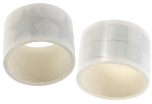 Genérico 2 Rollos Película de Transferencia Térmica Reflectante Fácil de Usar Diseño de Figuras y Cuadros, Película de Plástico para Impresión por Calor en Tela para Ropa