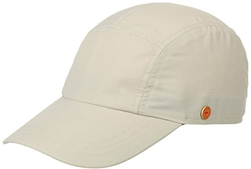 Mayser Riccardo Sunblocker Cap Damen/Herren - Made in The EU Fullcap Sportcap Baseballcap Hinten geschlossen, mit Schirm Sommer Frühling-Sommer - 57 cm Hellbeige