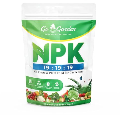 Go Garden NPK 19-19-19 Fertilizer – 400g Water-Soluble All-Purpose Plant Food | Balanced Nitrogen Phosphorus Potassium for Flowers, Fruits, Vegetables & Indoor Plants | Fast Growth & Bloom Booster