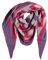 COFI 1453 XXL Schal Damen Dreiecktuch Strickschal WInterschal mit Muster Pink/Weiß/Lila