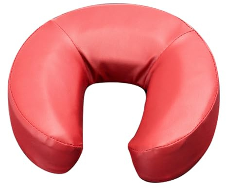 Massage Cuscino per il viso per lettino da massaggio, Lettino da massaggio Poggiatesta Faccia in giù Cuscino per il viso Cuscino per il viso regolabile Cuscino, viso e Collo per Lettino(Rosso vino)