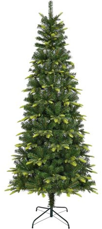 Uten Bleistift Weihnachtsbaum 180 cm, Realistischens PE Innendekoration Künstlicher Tannenbaum, PE & PVC 600 Natürlich Aussehende Spitzen, Aufklappbare Zweigen, 2 Arten Zweigen, Wiederverwendbar