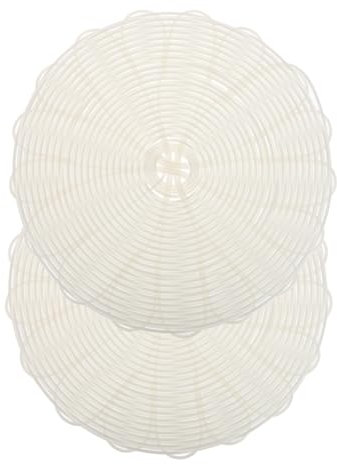 GREENADSCAPE Juego de 2 Almohadillas de Vapor de Ratán Reutilizables Antiadherentes de Material Pp para Cocinar Bollos Y Albóndigas