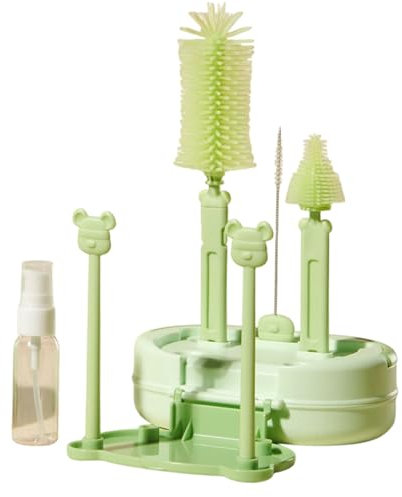 Kit de Nettoyage pour Biberons | Set de Brosses pour Biberon Bébé Nomade | Accessoires Lavage Tétines Tuyaux Tasses et Gourdes