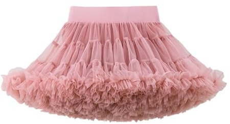 Falda de tul para niña con volantes en colores pastel, falda tutú para niños con cintura ancha como disfraz y disfraz para carnaval, carnaval y fiesta | tul multicolor para cumpleaños y uso diario