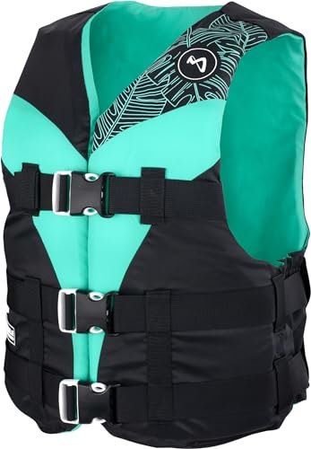 Mesle Schwimmweste Damen V210-W, Leichte Schwimmhilfe für Frauen & Mädchen, 50N Auftriebsweste Sup, Schwimmen, Kajak, Prallschutzweste Wakeboard, Wasserski, Jetski