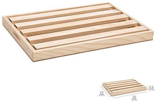 Oryx 5860105 Planche à pain en bois avec ramasse-miettes 32 x 22 cm