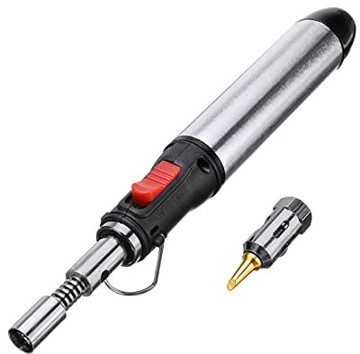 Soldador de gas en forma de bolígrafo Soldador de gas 3 en 1 Antorcha de soldadura de gas, hasta 1300 ℃, adecuado para automóviles, productos electrónicos, bricolaje para el hogar, etc.