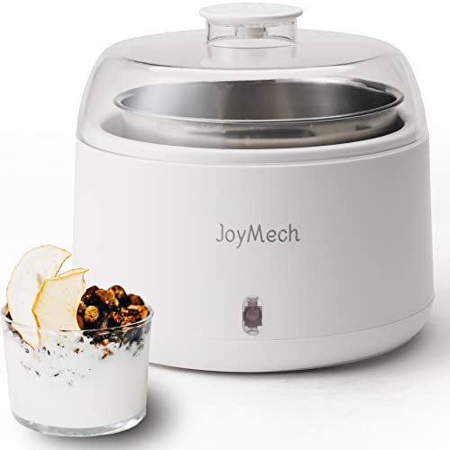 JoyMech yaourtière, machine à yaourt grecque, idéal pour le yaourt biologique à domicile, le natto et le kéfir, 1 litre