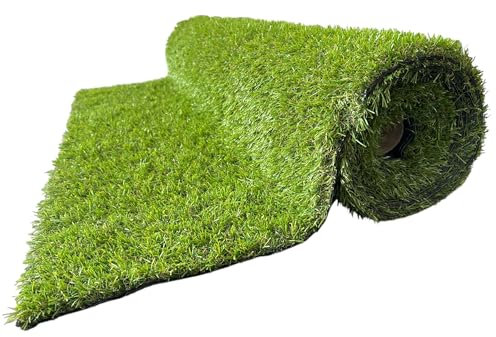 Erba Prato Sintetico Artificiale per Tappeto Manto Erboso effetto realistico da giardino (Spessore 25 mm, Rotolo 2x10 metri (20 mq))