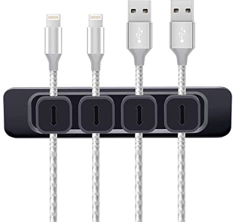 OYE Upgraded Kabelhalter Kabelclips Kabel Management, Kabelclips Organizer Magnetic Cable Management Clips Cord Organizer Selbstklebend Sticky für alle Drähte, Home USB Kabel Power Wire Maus Kabel