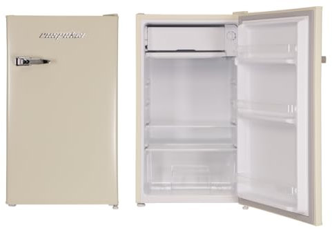 Frigorifero freezer freestanding Retro 83 cm 90 litri crema Respekta