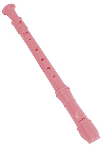 skola blockflöjt Professionell ABS Saxophone Descant Blockflöjt Klarinett 8 Hål Style C Key Nybörjare Professionell Universal (Color : Pink)
