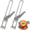 Deckelöffner Dosenöffner Edelstahl Glasöffner Verstellbare schraubdeckelöffner Rutschfestes Senioren jar opener hebeldosenöffner für verschiedene Deckel (2 Pieces)