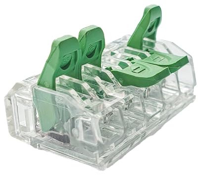 Kabelverbinder,Dosenklemme,Verbindungsklemme mit Hebel, DEGSON DGBSC-SG01/4-05P, 5-polig, bis 4 mm², 30 Stück,Lüsterklemme,Kabelklemme,Steckverbinder,Schnellverbinder,Anschlussklemme,Leiter-Klemme