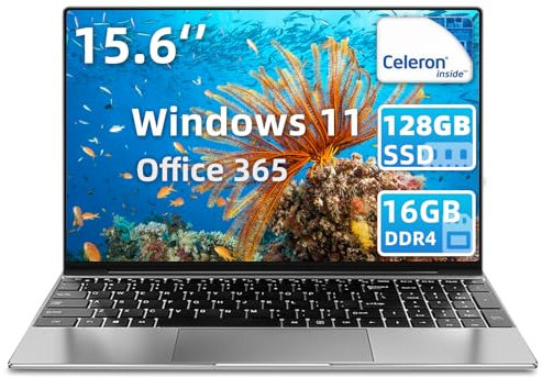 iSTYLE Ordinateur Portable 15 Pouces Windows 11 Pro, Office 365, 16 Go RAM 256 Go SSD Notebook Laptop, Intel Quad-Core Jusqu'à 2.9Ghz, PC Portable avec WiFi, BT, USB, HDMI, Clavier Rétro-éclairé