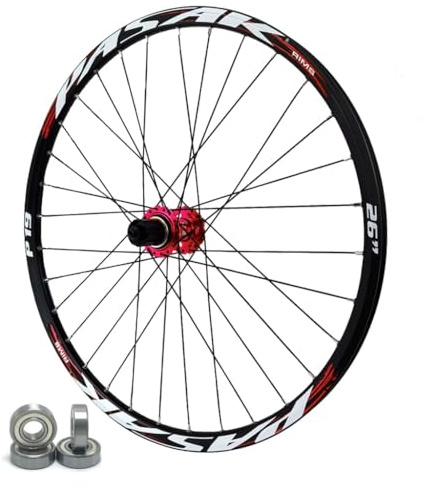LPYDWZ Roues VTT Alliage D'aluminium 24/26/27,5 Pouces, Axe Traversant 12x142mm Frein À Disque Roulement Scellé HG Jante Avant Arrière 32H for 7/8/9/10/11/12 Vitesses(R,QR 27.5 inch)