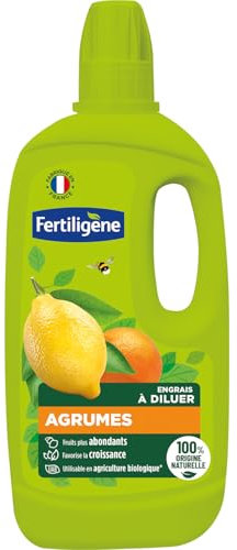 Fertiligène Engrais Liquide pour Agrumes, 750 ml, 100% Origine Naturelle, Solution à Diluer