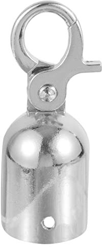 Cabilock Embouts de Corde Inoxydable Butée de Corde Résistante pour Poteaux Accessoire de Sécurisation de pour Événements Argenté