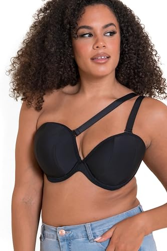 Curvy Kate Superhero Multiway Padded Plunge Bra Black 34G