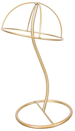 LOLIPPYY Perchero y Hierro Diseño Curvado Dorado Gorras de Estilo Sencillo Adecuado para Tiendas de Ropa y Exhibición de Sombreros
