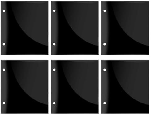 Carpeta de música, 6 piezas para hojas de música A4, organizador de fundas de almacenamiento, libro de visualización para obras de arte de doble capa con almacenamiento de doble cara, permite a los